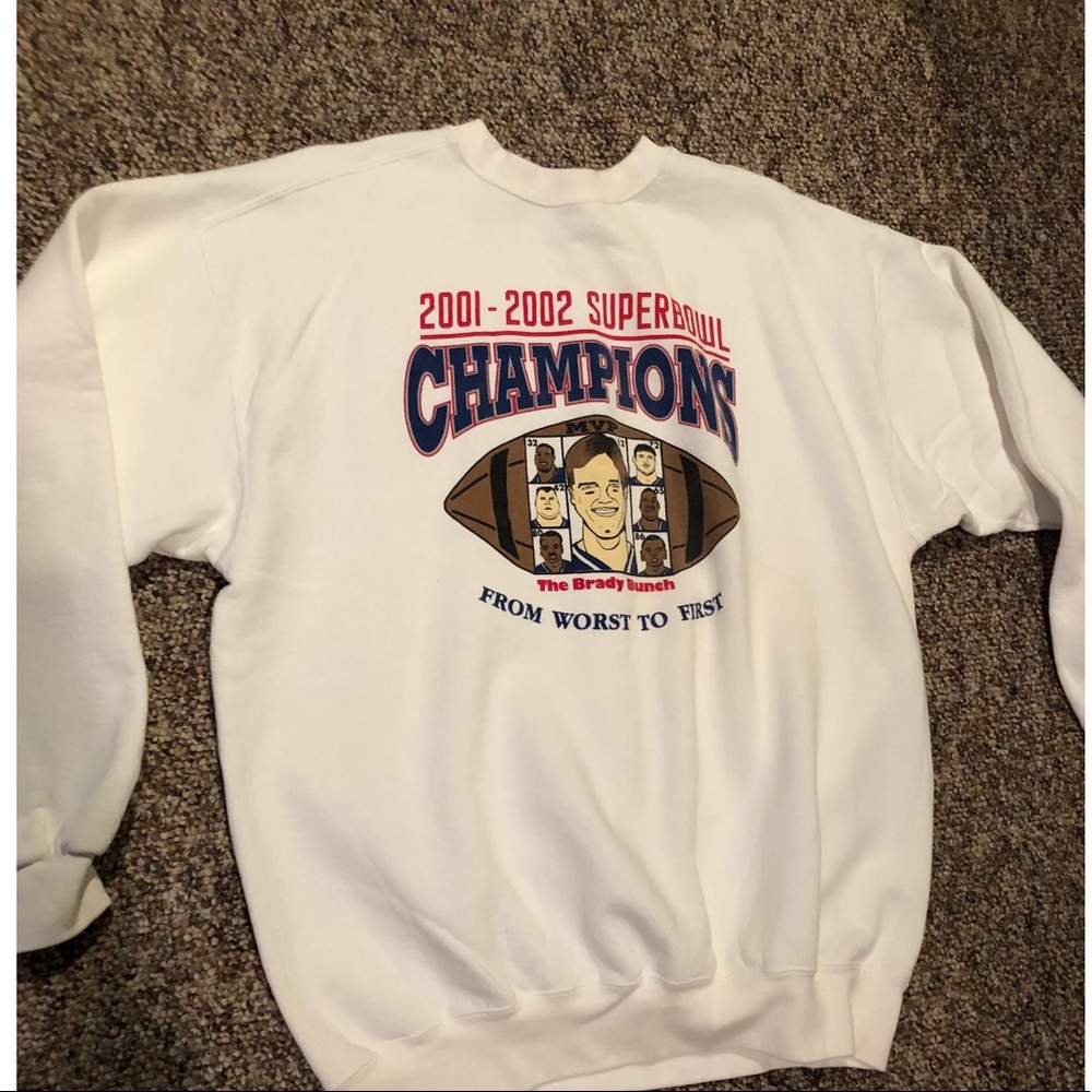 2002 New England Patriots SB Champions Crewneck
